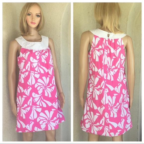 Lilly Pulitzer Shift Dress Size 4 Pink Daiquiri - Picture 2 of 8